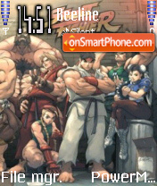 Скриншот темы Street Fighter