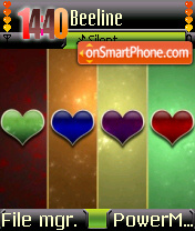Capture d'écran Valentine Hearts 02 thème