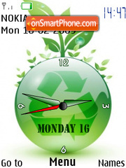 Eco Clock SWF theme screenshot