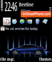 Pontiac Blue tema screenshot