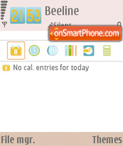 Samsung i850 FP1 tema screenshot