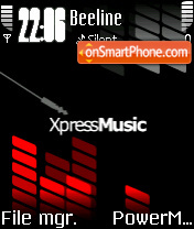 Xpress Music 04 es el tema de pantalla