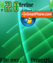 Vista Green 01 tema screenshot