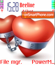 Love Heart Romance theme screenshot
