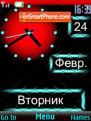 SFW clock analog tema screenshot