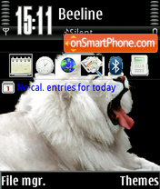 White Lion tema screenshot
