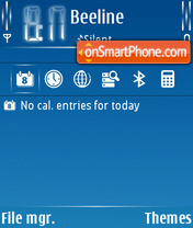 Blue Cutter theme screenshot