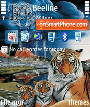 Capture d'écran Tigers thème