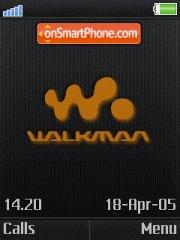 Orange Walkman theme screenshot