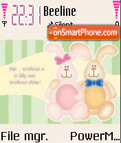 Bunnies tema screenshot