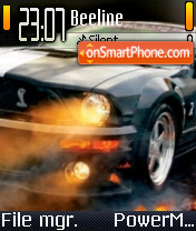 Speed Mustang theme screenshot