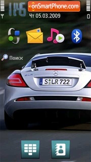 Скриншот темы Mercedes Slr 02