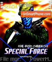 Capture d'écran Special Force thème