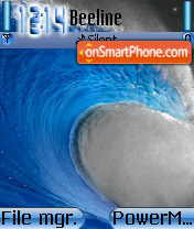 Wave es el tema de pantalla