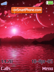 Red Sky theme screenshot