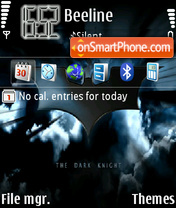 The Dark Knight tema screenshot