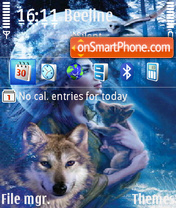 Girl in wolf theme screenshot