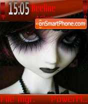 Скриншот темы Gothic Doll
