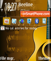 Guitar 02 tema screenshot
