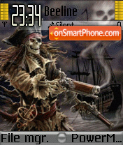 Animated Pirate tema screenshot