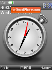 Gray Clock SWF Theme-Screenshot