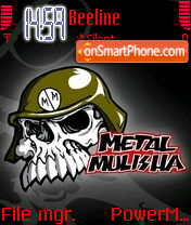 Скриншот темы Metal Mulisha