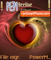 Capture d'écran 3d-heart-love thème