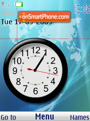 Global clock es el tema de pantalla