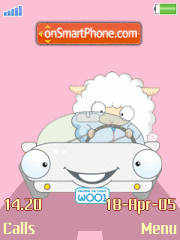 Driving Sheep theme screenshot