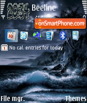 Night Waves theme screenshot