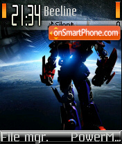 Скриншот темы Transformers 2