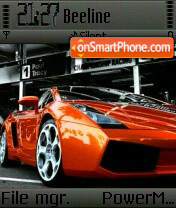 Capture d'écran Lamborghini Red thème