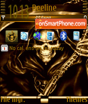 Skull Animated tema screenshot