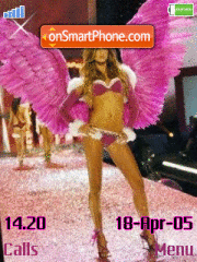 Capture d'écran Pink wings thème