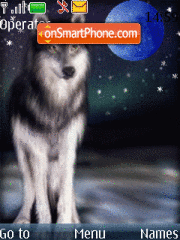 Скриншот темы Wolf animated