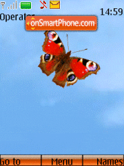 Скриншот темы Butterfly Animated