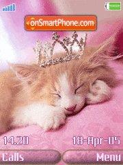 Cat in Pink tema screenshot