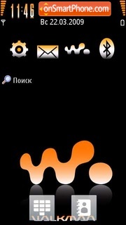 Walkman Orange 04 tema screenshot