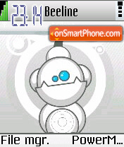 Symbian White tema screenshot