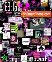Скриншот темы Punk Collage