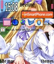 Скриншот темы Anime Girl