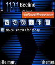Blue Strick theme screenshot