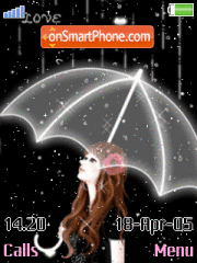 Rain theme screenshot