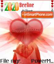 Love Heart 02 es el tema de pantalla