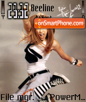 Avril Lavigne 18 theme screenshot