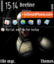 Скриншот темы Batman (F icon)