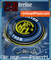 Inter Milan Football Club theme screenshot