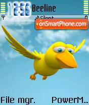 Capture d'écran Birdie thème