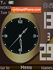 SWF clock es el tema de pantalla