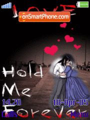 Hold me forever theme screenshot